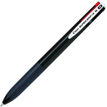 Kuličkové pero 4barevné Pilot Super Grip černé