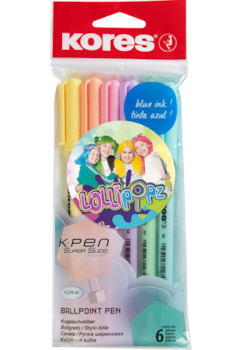 Kuličkové pero K0 Pen Pastel Lollipopz 6ks