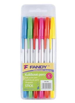 Kuličkové pero Stick 6 barev