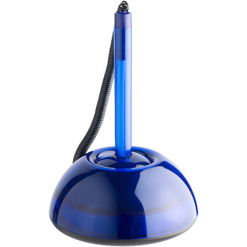 Kuličkové pero ve stojánku LUX modré