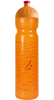 Lahev na pití FreeWater 1l Logo oranžová