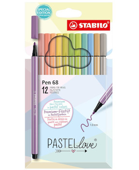 Liner STABILO Point 68 sada pastel 12 ks