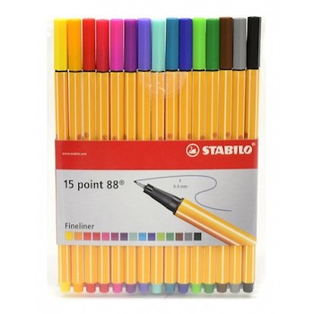 Liner STABILO point 88 sada 15ks