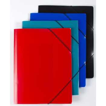 Mapa tříklopá neprůhledná černá