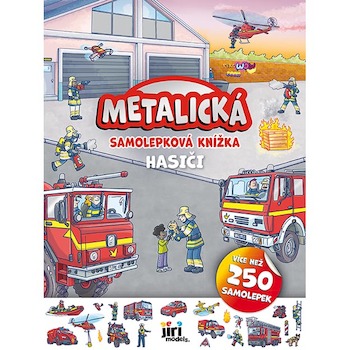 Metalická samolepková knížka Hasiči