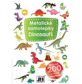 Metalické samolepky Dinosauři