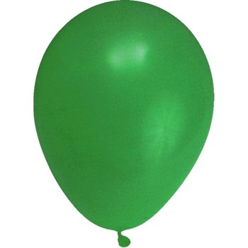 Nafukovací balónky zelené 25cm 100ks