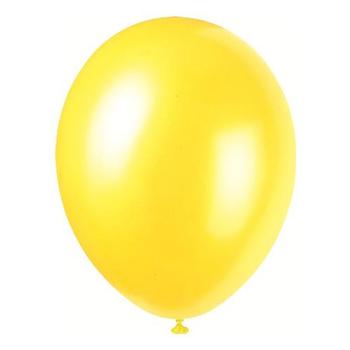 Nafukovací balónky žluté 25cm 100ks