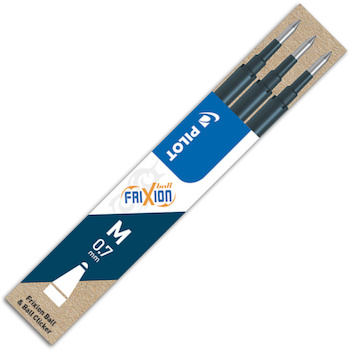 Náplň do rolleru FRIXION černomodrá 0,7 mm 3ks