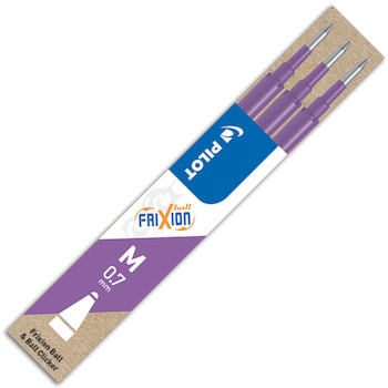 Náplň do rolleru FRIXION lila 0,7 mm 3ks