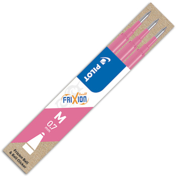 Náplň do rolleru FRIXION růžová 0,7 mm 3ks