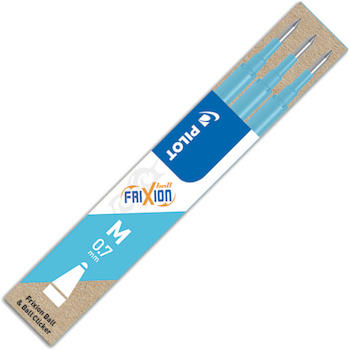 Náplň do rolleru FRIXION světle modrá 0,7 mm 3ks