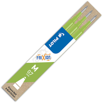 Náplň do rolleru FRIXION světle zelená 0,7 mm 3ks