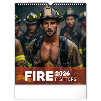 Nástěnný kalendář Dreamy Firefighters 2026 30x34cm