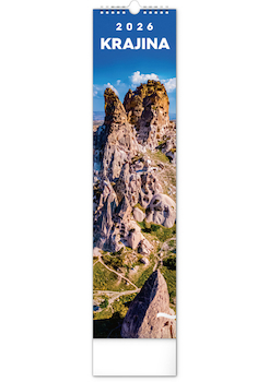 Nástěnný kalendář Krajina 12×48cm
