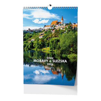 Nástěnný kalendář Krásy Moravy a Slezska A3