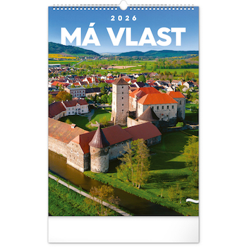 Nástěnný kalendář Má vlast 33×46cm