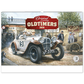 Nástěnný kalendář Oldtimers – Václav Zapadlík 64×42cm