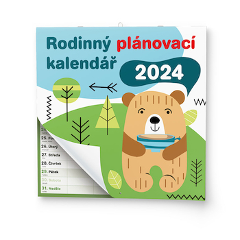 Nástěnný kalendář Rodinný plánovací kalendář 2024