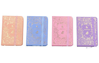 Notes linkovaný A7 s gumičkou 80 stran jednobarevný