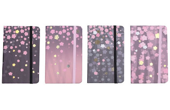 Notes linkovaný A6 s gumičkou 80 stran Kvítí