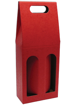 Obal na 2 lahve 0,7l červená