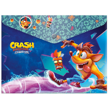 Obálka plastová s drukem A5 Crash Bandicoot