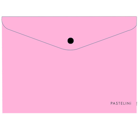 Obálka plastová s drukem A5 Pastelini růžová