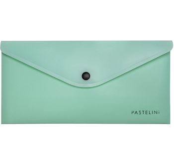 Obálka plastová s drukem DL PASTELINI zelená