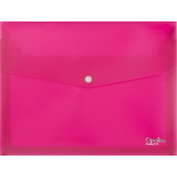 Obálka plastová s drukem prostorová Opaline A4 růžové
