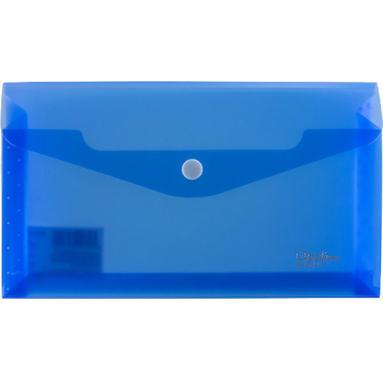 Obálka plastová s drukem prostorová Opaline DL modrá