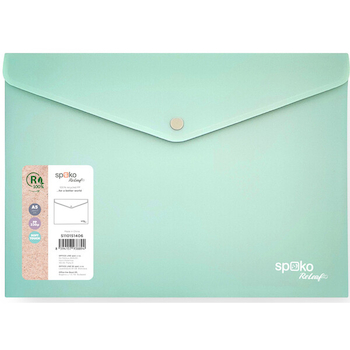 Obálka plastová s drukem ReLeaf A5 zelená