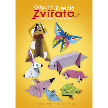 Omalovánka A4 s vystřihovánkami Origami zvířata