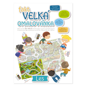 Omalovánka velkoformátová 900x640mm Les