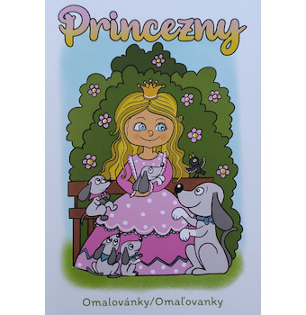 Omalovánky A4 Princezny