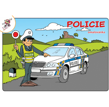 Omalovánky A5 Policie