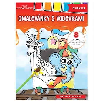 Omalovánky s vodovkami Cirkus