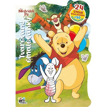 Omalovánky tvarované Medvídek Pú