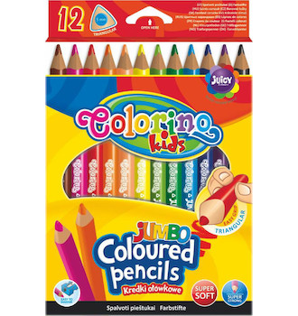 Pastelky Colorino trojhranné Jumbo 12ks