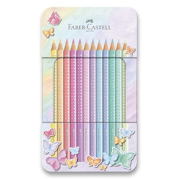 Pastelky Faber Castell Glitr 12ks motýlci