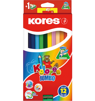 Pastelky Kolores 12ks JUMBO trojhranné