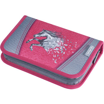 Penál jednopatrový plný 2 chlopně Rychlý kůň