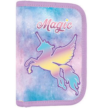 Penál jednopatrový prázdný 2 klopy  Oxy Go Unicorn Magic