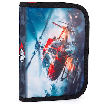 Penál jednopatrový prázdný Hasiči