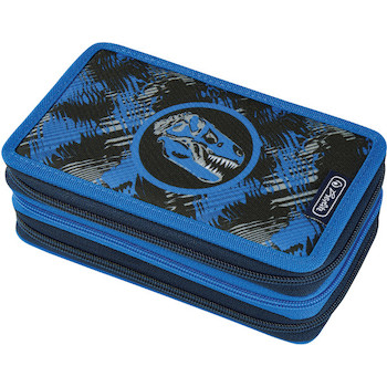 Penál třípatrový plný Dino