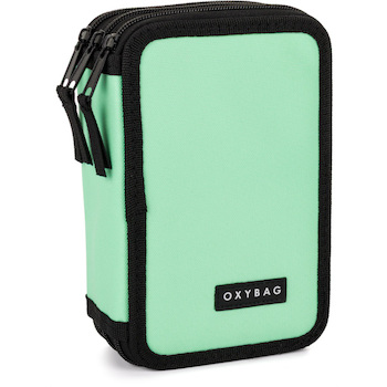 Penál třípatrový prázdný Oxy Unicolor Mint