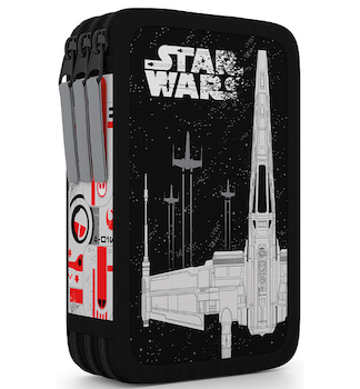 Penál třípatrový prázdný Star Wars
