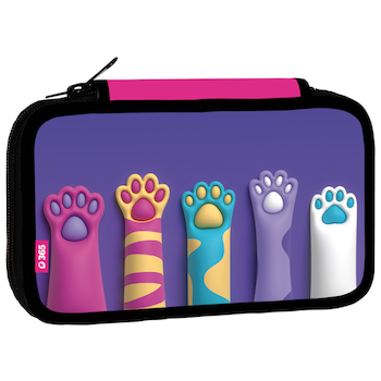 Penál třípatrový prázdný Stil Paws