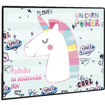 Podložka na sestavování slov Unicorn Iconic