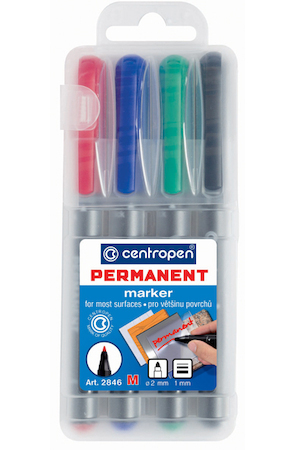 Popisovač Centropen 2846 Permanent 4ks